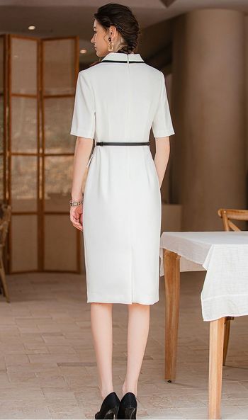 Opulent Contrast Dress