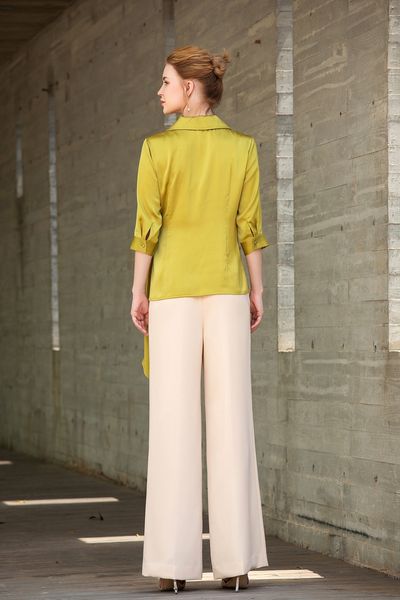 Verdant Wrap Blouse
