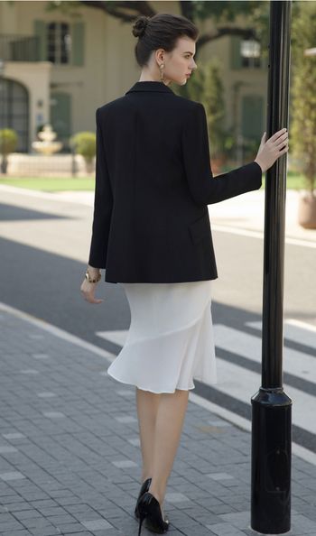 Obsidian Grace Blazer and Dress Set
