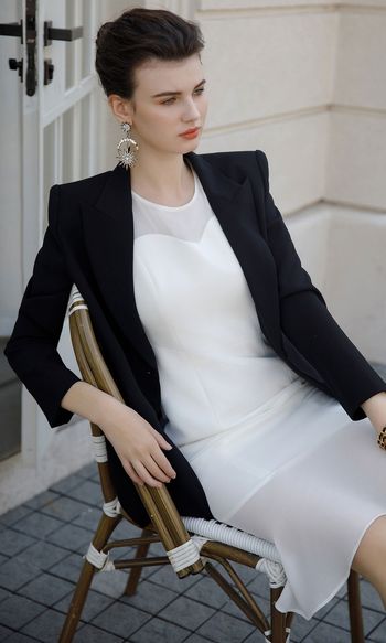 Obsidian Grace Blazer and Dress Set