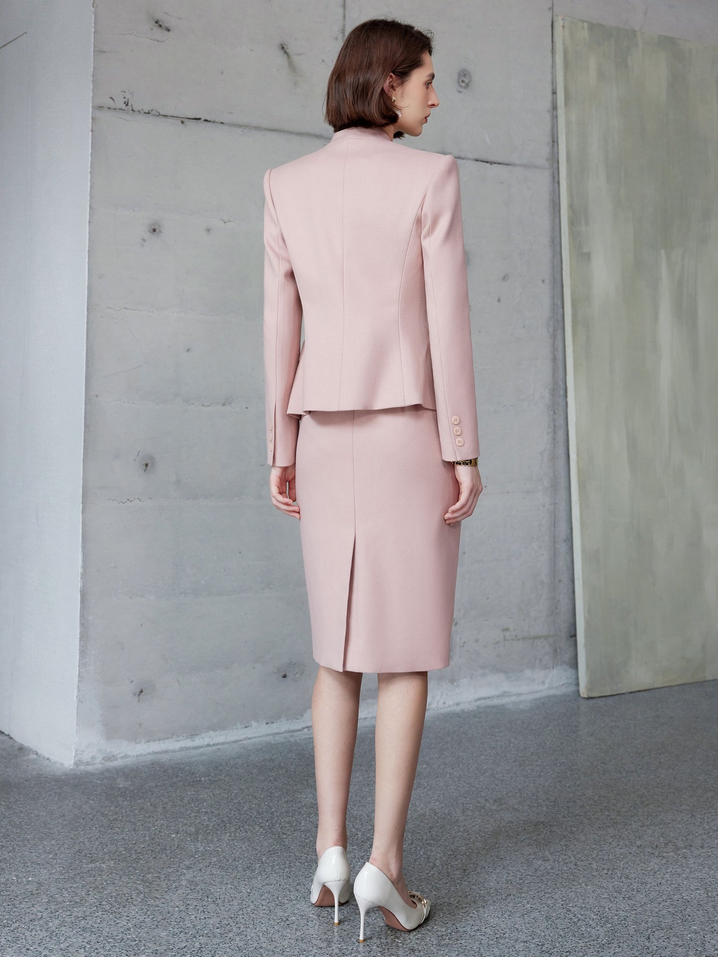 Rosé Grace Blazer & Sheath Dress Set