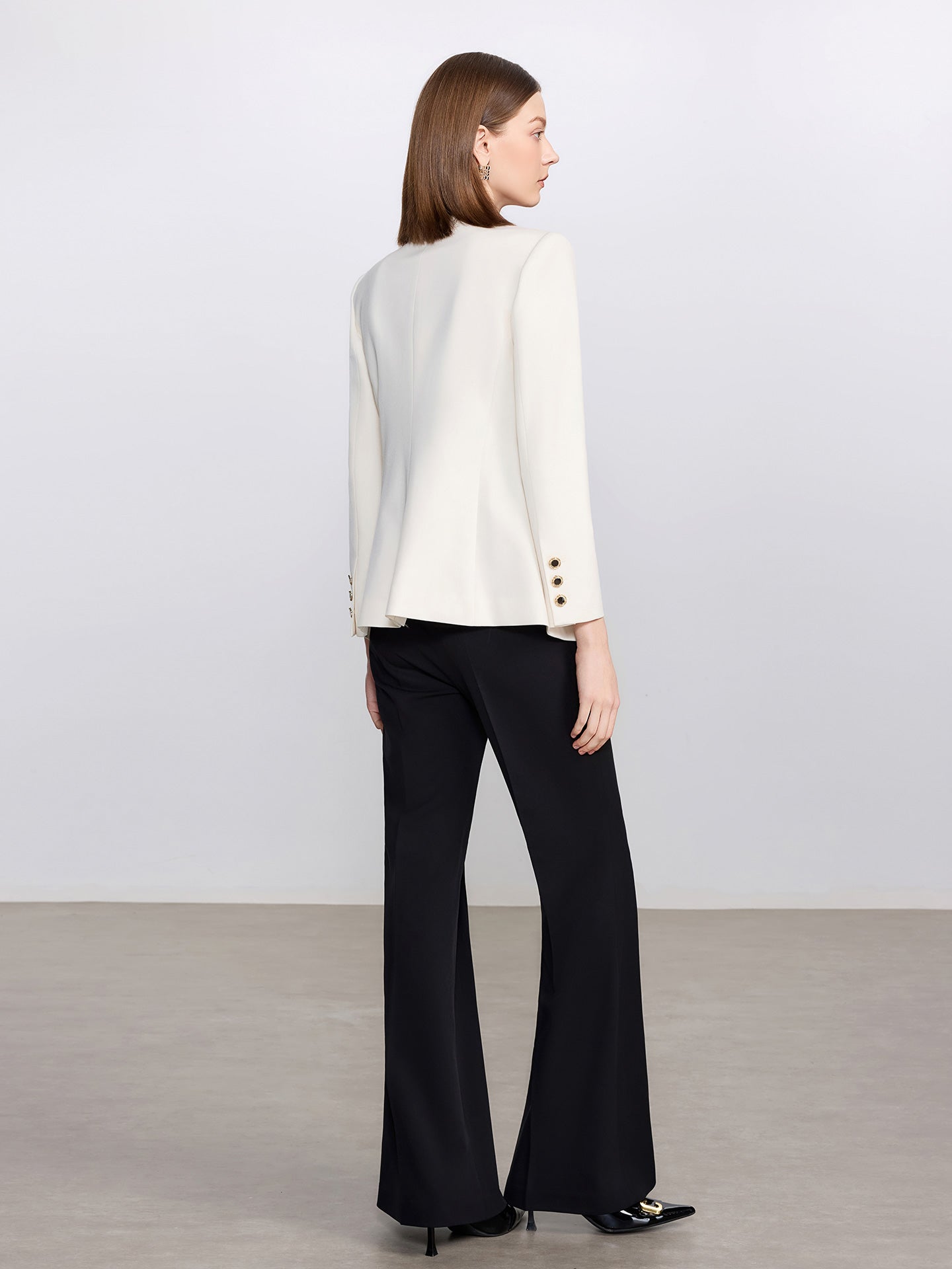 Monochrome Majesty 3-Piece Power Set (Blazer+Pant+Dress)