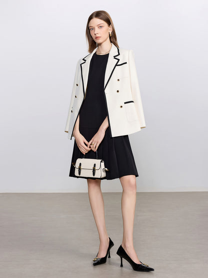 Monochrome Majesty 3-Piece Power Set (Blazer+Pant+Dress)