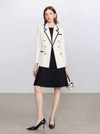 Monochrome Majesty 3-Piece Power Set (Blazer+Pant+Dress)