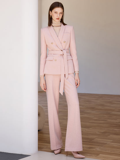 Rose Quartz Double-Breasted Power Suit