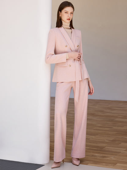 Rose Quartz Double-Breasted Power Suit