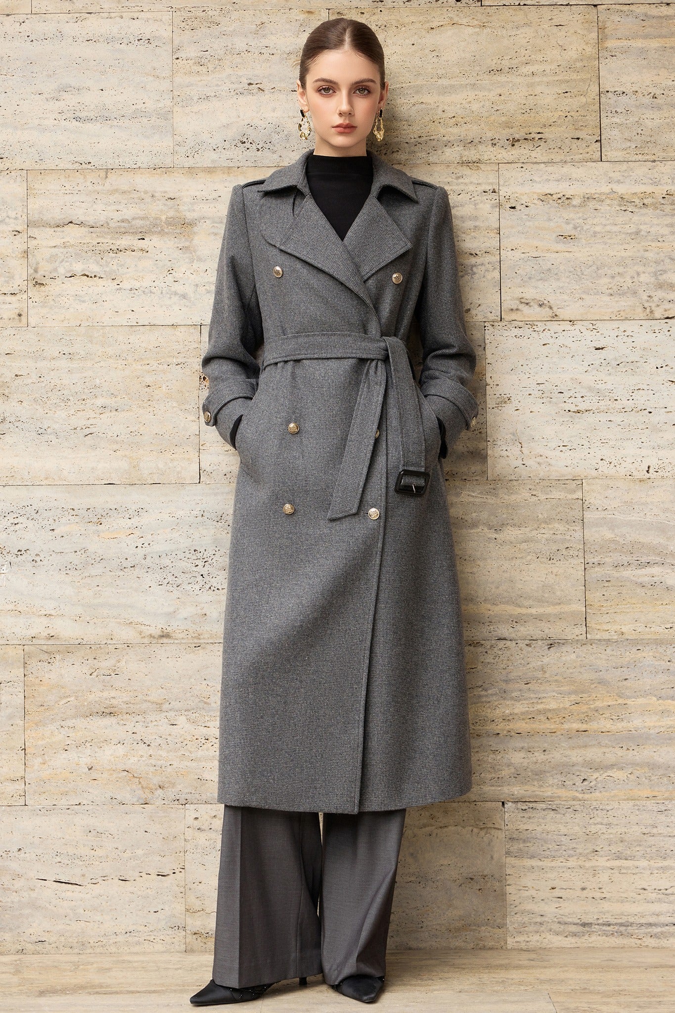 Gris Royale Heritage Trench Coat