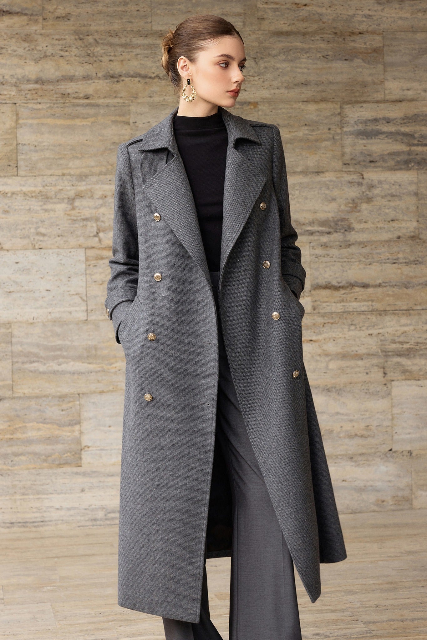 Gris Royale Heritage Trench Coat