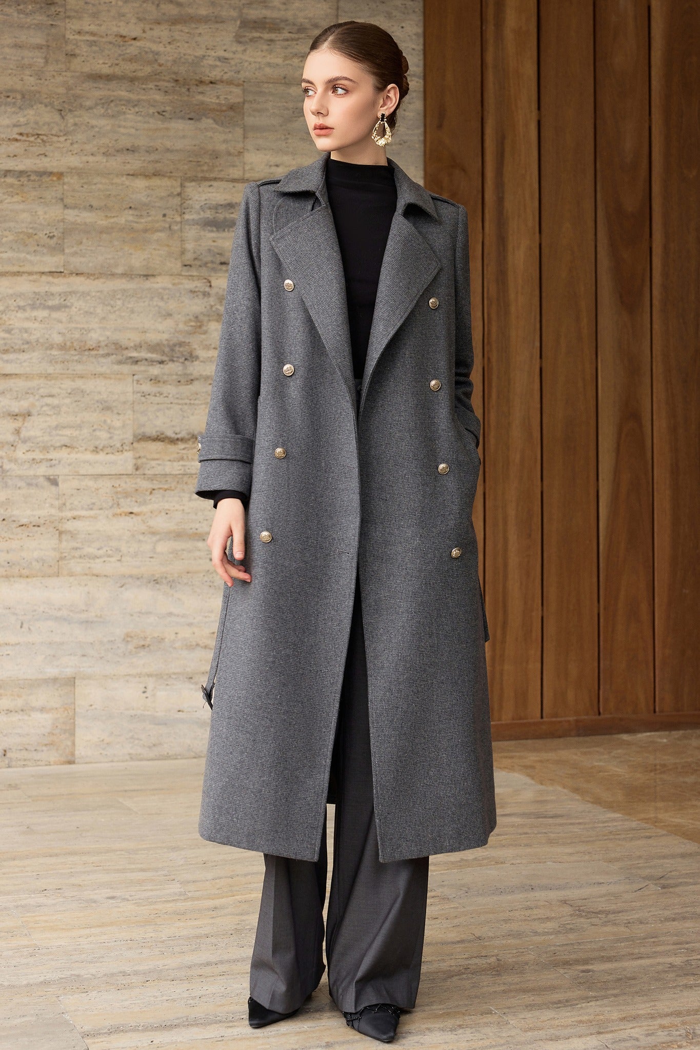 Gris Royale Heritage Trench Coat