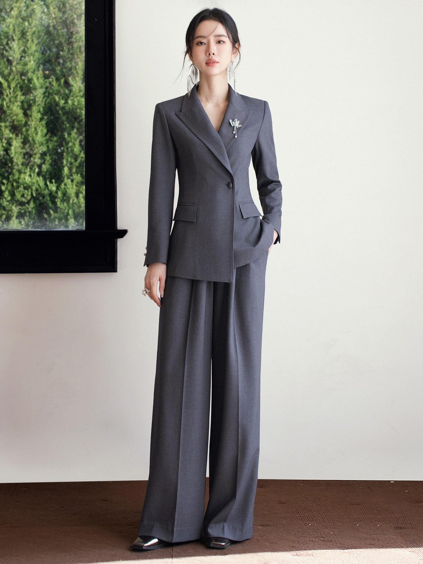 Séréna Gris Raffiné Suit Set