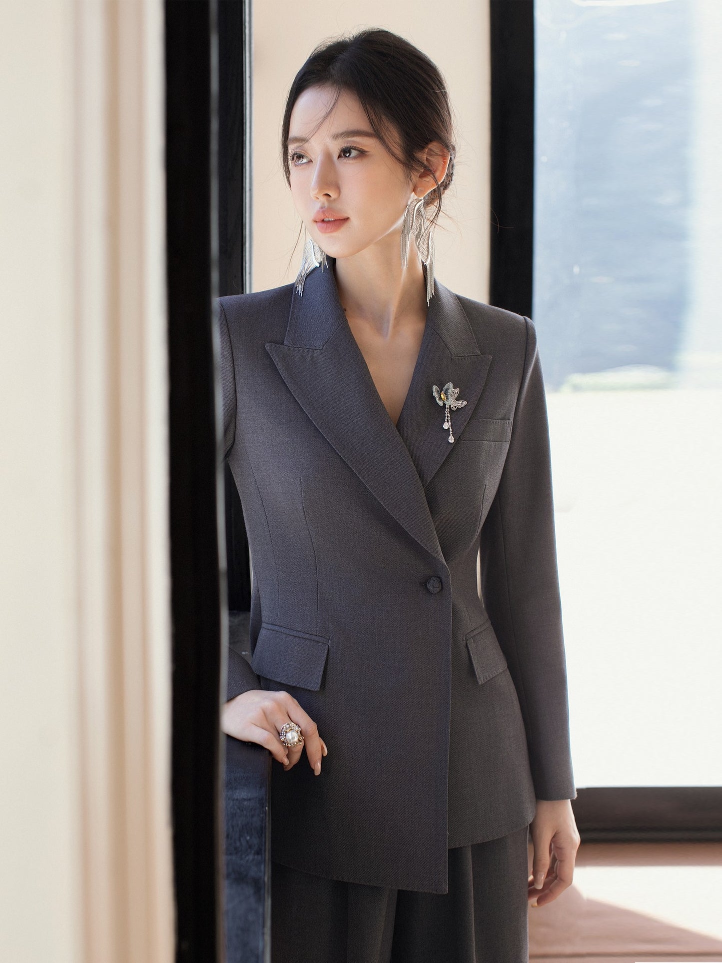 Séréna Gris Raffiné Suit Set